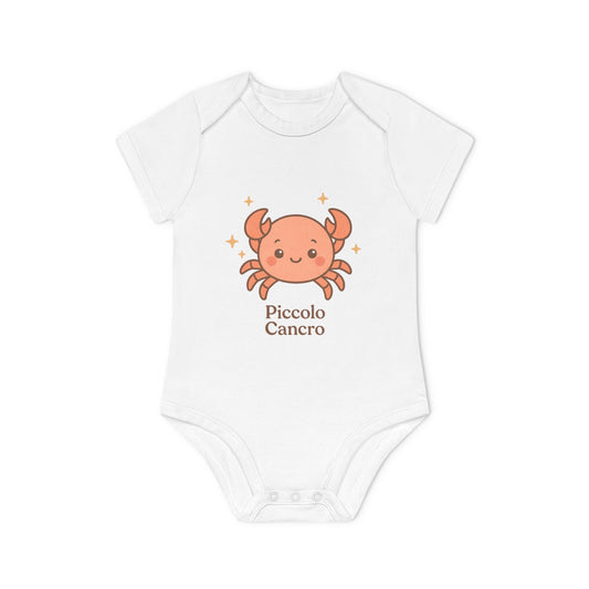 Body 100% cotone biologico - Cancro collezione "Stelle dello zodiaco"