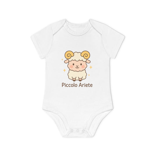 Body 100% cotone biologico - Ariete collezione "Stelle dello zodiaco"