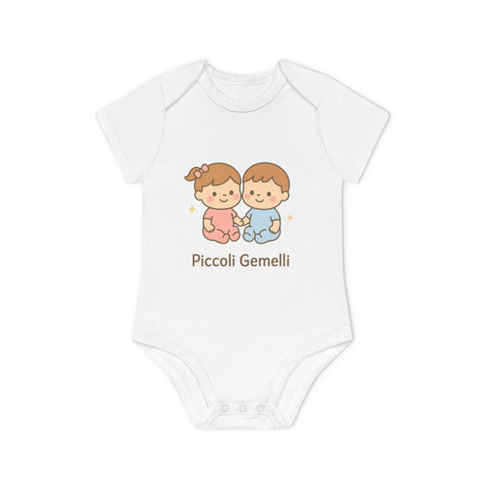 Body 100% cotone biologico - Gemelli collezione "Stelle dello zodiaco"